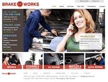 Tablet Screenshot of brakeworks.com